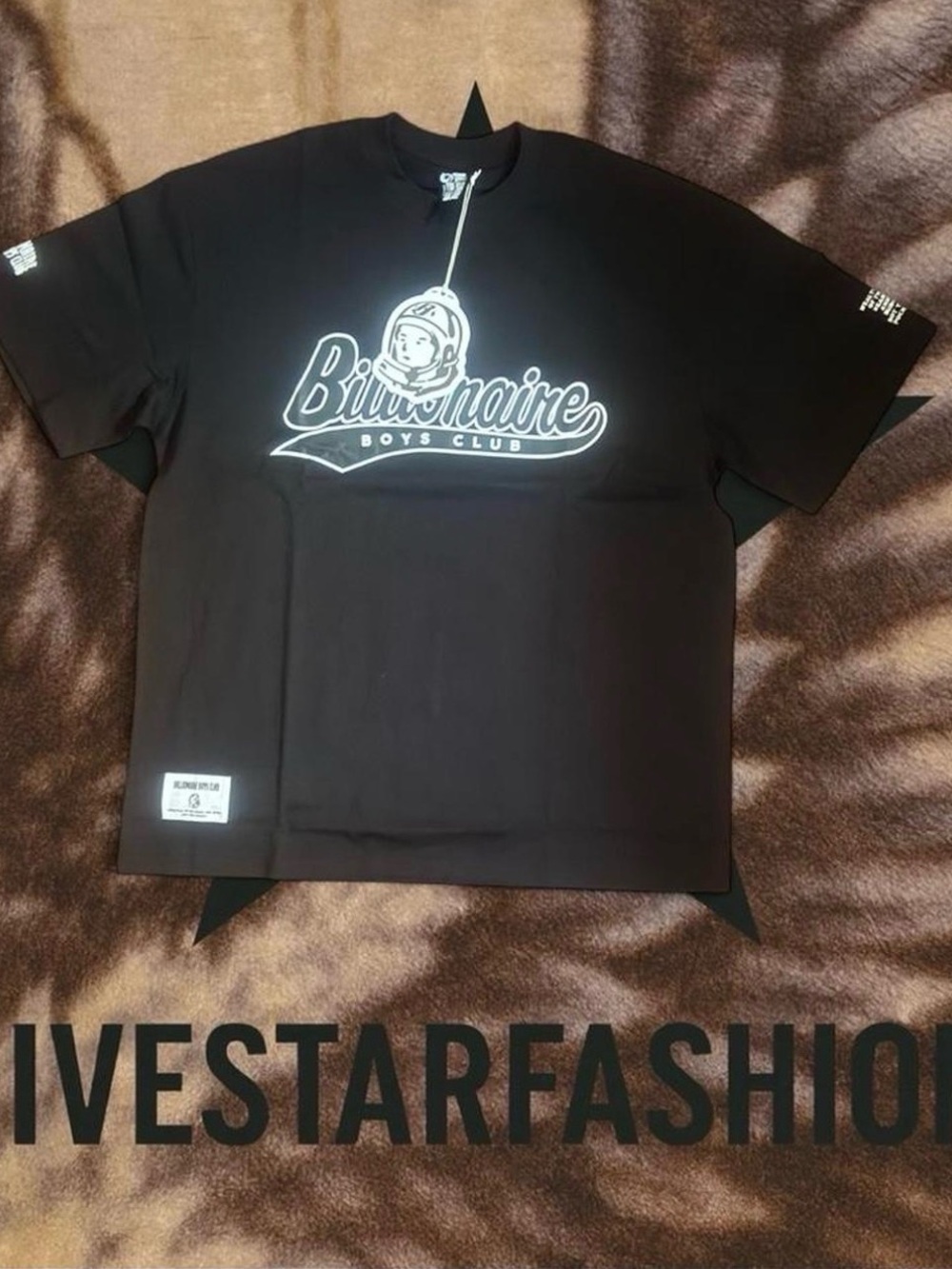 Billionaire Boys Club Black Tee with White Astronaut Logo
